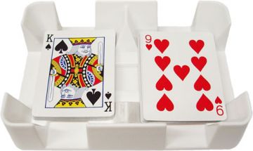 Card Tray: Plastic, White